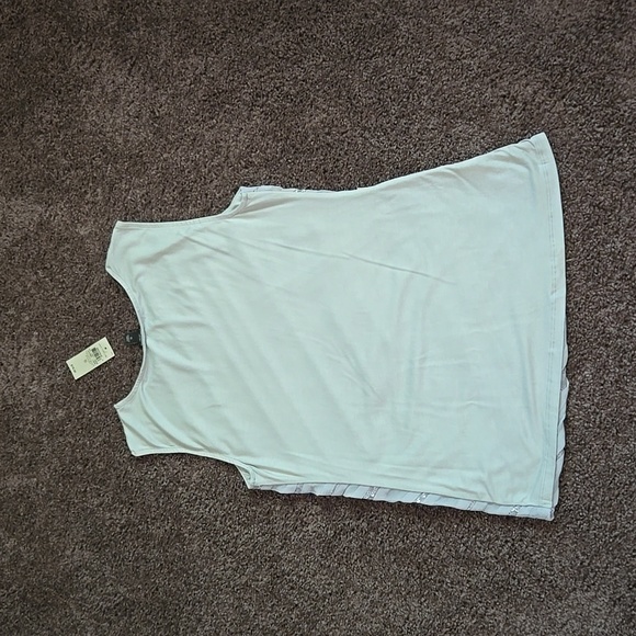 NEW Ann Taylor Gray Silver Sequin Shell Tank S - Picture 3 of 4